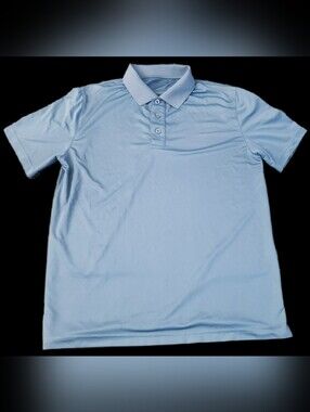 #MC29 Men's Light Blue Short Sleeve Polo